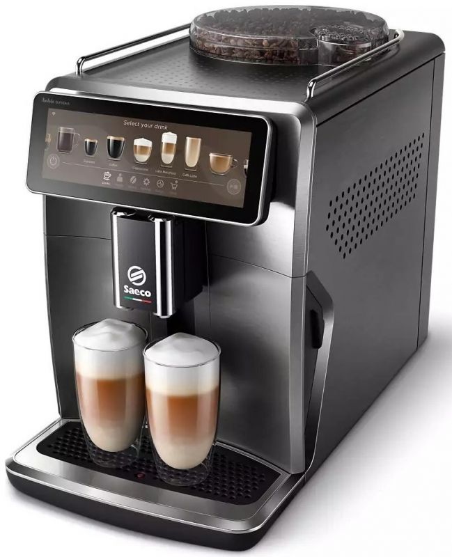Кавомашина Saeco Xelsis Deluxe 1.7л, зерно + мелена, автомат.капучинатор, авторецептів - 22, сріблястий