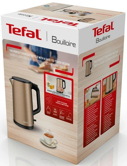 Електрочайник Tefal Double Layer SS 1.5л, з подвійними стінками, мідний