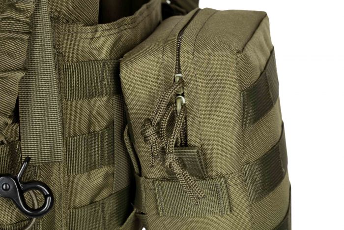 Плитоноска 2Е, Тип 1, з кишенями для бічного захисту і підсумками, Молле, зелена Плитоноска 2Е, Тип 1, з кишенями для бічного захисту і підсумками, Молле, зелена