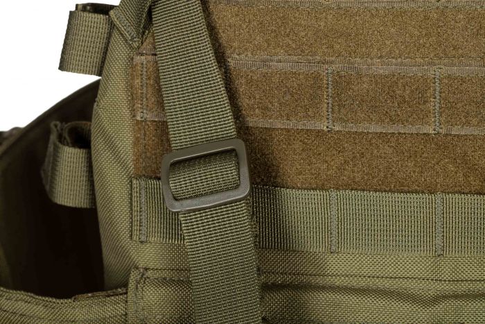 Плитоноска 2Е, Тип 1, з кишенями для бічного захисту і підсумками, Молле, зелена Плитоноска 2Е, Тип 1, з кишенями для бічного захисту і підсумками, Молле, зелена