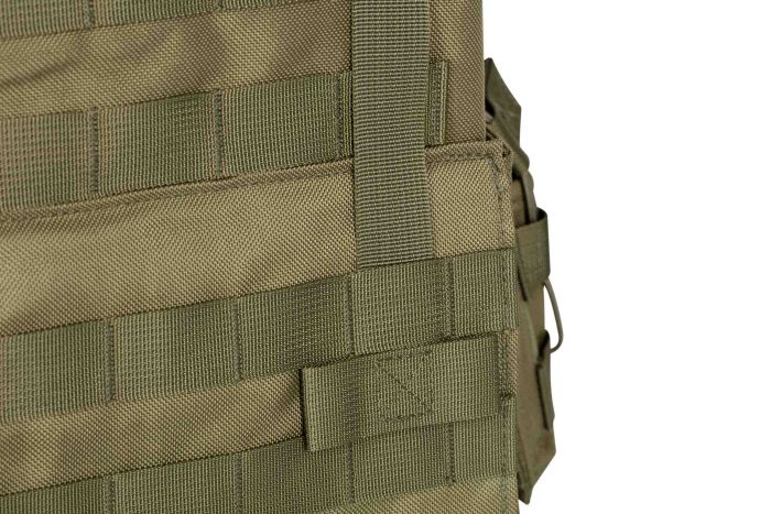 Плитоноска 2Е, Тип 1, з кишенями для бічного захисту і підсумками, Молле, зелена Плитоноска 2Е, Тип 1, з кишенями для бічного захисту і підсумками, Молле, зелена