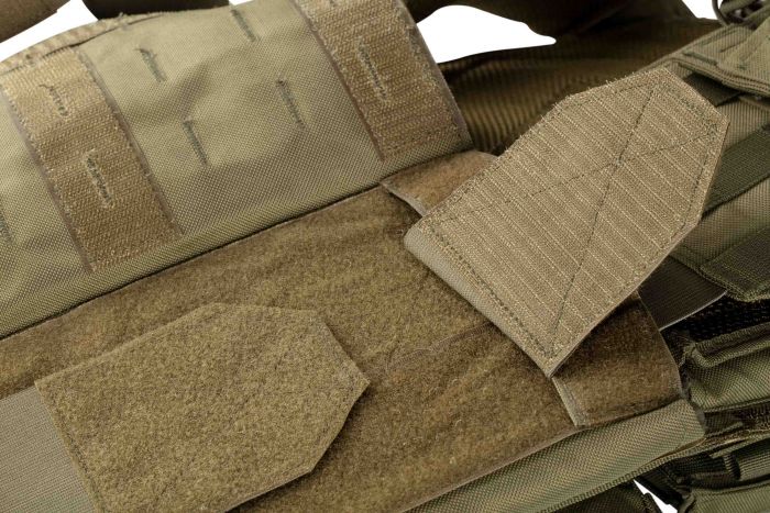 Плитоноска 2Е, Тип 1, з кишенями для бічного захисту і підсумками, Молле, зелена Плитоноска 2Е, Тип 1, з кишенями для бічного захисту і підсумками, Молле, зелена