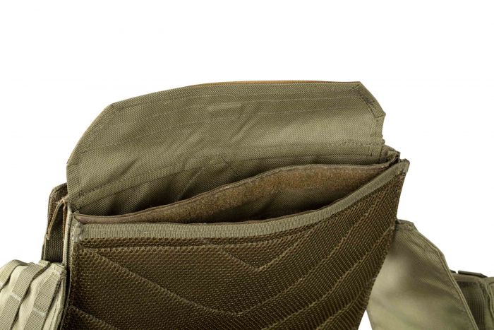 Плитоноска 2Е, Тип 1, з кишенями для бічного захисту і підсумками, Молле, зелена Плитоноска 2Е, Тип 1, з кишенями для бічного захисту і підсумками, Молле, зелена