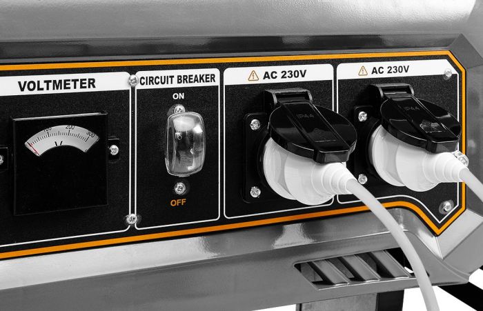 Генератор бензиновий GRAPHITE 230В, 2/2.2кВт, ручний стартер, 40кг