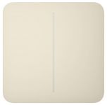 Кнопка для двоклавішного вимикача Ajax SoloButton 2-gang for LightSwitch, Jeweler, бездротовий, ivory