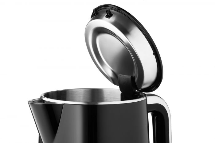 Електрочайник Ardesto Elegance, 1.7л, LED дисплей, подвійні стінки, Otter, чорний глянець