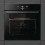 Духова шафа Gorenje електрична, 77л, A+, пара, дисплей, готування на різних рівнях, піроліз, Wi-Fi, чорний