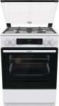 Плита Gorenje комбінована, 71л, 60x60см, дисплей, чавун, з кришкою, білий