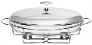 Марміт ARDESTO Black Mars, 3000л, скло, нержавіюча сталь, овальна, прозорий