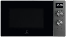 Мікрохвильова піч Electrolux, 25л, мех. керування, 900Вт, гриль, дисплей, інвертор, титан Мікрохвильова піч Electrolux, 25л, мех. керування, 900Вт, гриль, дисплей, інвертор, титан