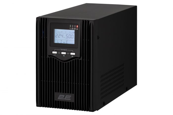 Джерело безперебійного живлення 2E PS2000L, 2000VA/1600W, на зовнішні АКБ 4*12В, USB, 2xSchuko+1xC13