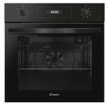 Духова шафа Candy електрична, 65л, A+, дисплей, конвекція, телескопічні напрямні, чорний