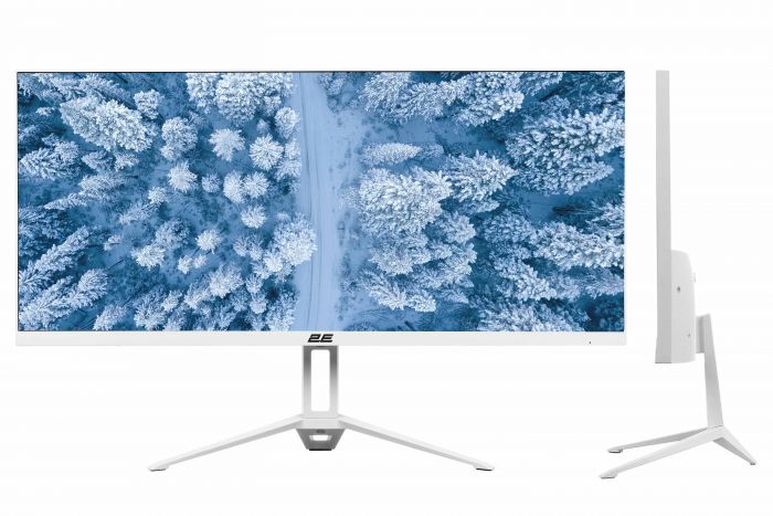 Монітор 2E 25.7" D2621W HDMI, DP, Audio, IPS, 2560x1080, 21:9, 75Hz, FreeSync, White