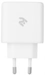 Зарядний пристрій мережевий 2E 65Вт GaN 2хUSB-C/USB-A, PD/QC, білий Зарядний пристрій мережевий 2E 65Вт GaN 2хUSB-C/USB-A, PD/QC, білий