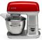 Кухонна машина Gorenje 1000Вт, чаша-метал, корпус-метал, насадок-7, сріблясто-червоний