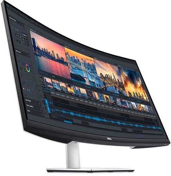 Монітор DELL 31.5" S3221QSA 2xHDMI, DP, USB, MM, VA, 3840x2160, sRGB 99%, CURVED, FreeSync, HAS, HDR