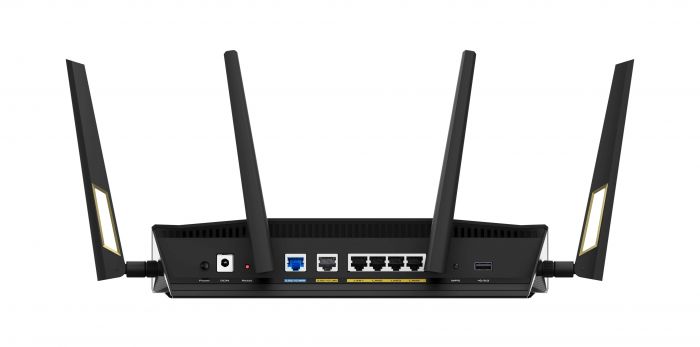 Маршрутизатор ASUS RT-AX88U PRO AX6000, 4xGE LAN, 2.5xGE WAN, 1x2.5GE WAN/LAN, 1xUSB3.2, 1xUSB2.0, MESH