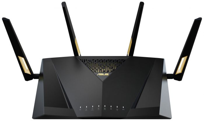 Маршрутизатор ASUS RT-AX88U PRO AX6000, 4xGE LAN, 2.5xGE WAN, 1x2.5GE WAN/LAN, 1xUSB3.2, 1xUSB2.0, MESH