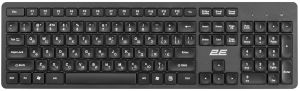 Клавіатура мембранна 2E KS260 106key, WL, EN/UK, чорний Клавіатура мембранна 2E KS260 106key, WL, EN/UK, чорний