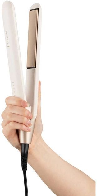 Випрямляч Remington Shea Soft, >300Вт, темп.режимів-5, 150-230С, кераміка, біло-золотий