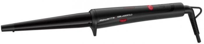 Плойка Rowenta x Karl Lagerfeld Conical Curler, конусна, 40Вт, 120-200С, турмалін, чорний