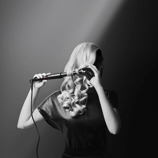 Плойка Rowenta x Karl Lagerfeld Conical Curler, конусна, 40Вт, 120-200С, турмалін, чорний