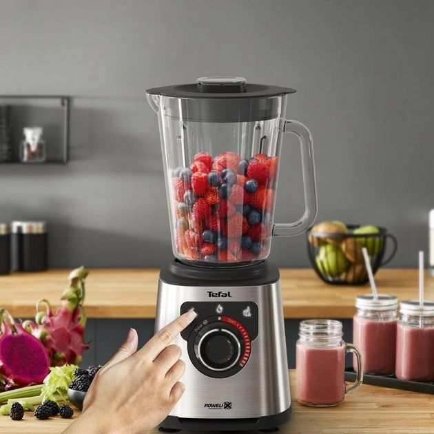 Блендер Tefal стаціонарний Perfect mix+ 1200Вт, чаша-1750мл, скло, сталь-чорний