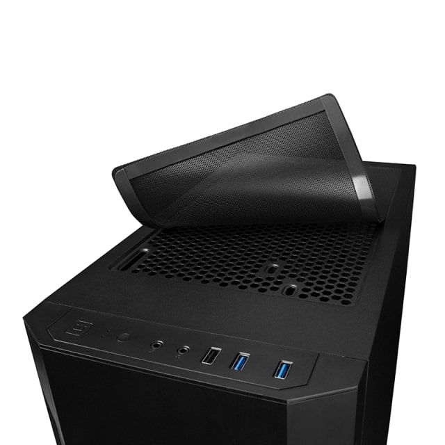 Корпус CHIEFTEC Elox AS-01B, без БЖ, 2xUSB3.2, 1xUSB2.0, 1x120мм, Sound insulated panels, VGA 320мм, LCS ready, ATX, чорний