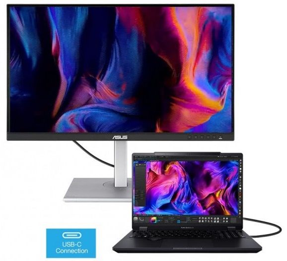 Монітор Asus 27" ProArt PA278CGV 2xHDMI, DP, USB-C, 4xUSB, MM, IPS, 2560x1440, 144Hz, 5ms, sRGB 100%, AdaptiveSync, Pivot, HDR400
