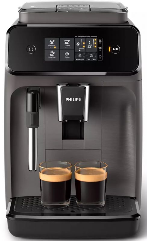 Кавомашина Philips Series 1200 1.8л, зерно, ручний капучинатор, авторецептів - 2, чорний
