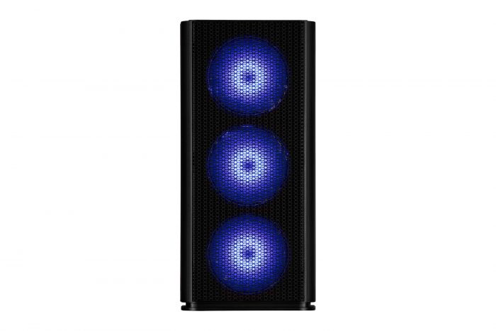 Корпус 2E GAMING Vertex GI01B без БЖ 2xUSB3.0, 1xUSBType-C, 3x140мм ARGB, 1x120мм ARGB, VGA 380мм, LCS ready, контролер з пультом, TG Side Panel, EATX, чорний