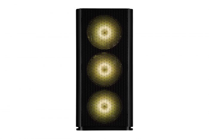 Корпус 2E GAMING Vertex GI01B без БЖ 2xUSB3.0, 1xUSBType-C, 3x140мм ARGB, 1x120мм ARGB, VGA 380мм, LCS ready, контролер з пультом, TG Side Panel, EATX, чорний