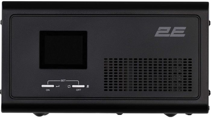 Інвертор 2E HI1000, 1000W, 12V - 230V, LCD, AVR, 2xSchuko + DC output