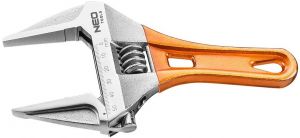 Ключ розвідний Neo Tools, кований, CrV, 185мм, робочий діапазон 0-53мм