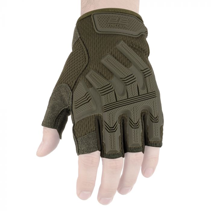 Рукавички тактичні 2E, безпалі, L, зелені