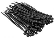 Хомут-стяжка Top Tools, 100шт, пластик, 2.5x100мм, чорний