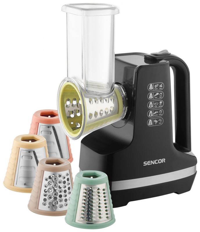 Мультирізка Sencor стаціонарна, 150Вт, 5 насадок, чорний Мультирізка Sencor стаціонарна, 150Вт, 5 насадок, чорний
