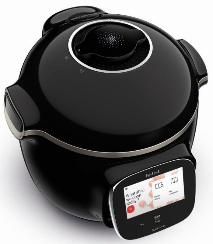 Мультиварка-скороварка Tefal Cook4me Touch, 1600Вт, чаша-6л, сенсорне керув., 13 програм, метал/пластик, чорний