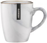 Чашка Ardesto Marmo, 390мл, кераміка, білий