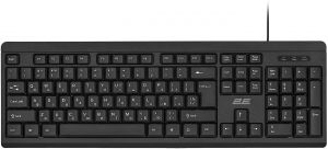 Клавіатура мембранна 2E KS108 104key, USB-A, EN/UK, чорний Клавіатура мембранна 2E KS108 104key, USB-A, EN/UK, чорний