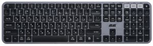 Клавіатура мембранна 2E KS240 110key, WL/BT, EN/UK, сіро-чорний Клавіатура мембранна 2E KS240 110key, WL/BT, EN/UK, сіро-чорний