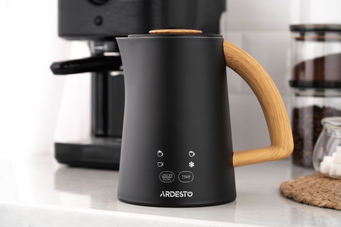 Спінювач-підігрівач ARDESTO 500Вт, ємність резервуару-500мл, LED-дисплей, чорний