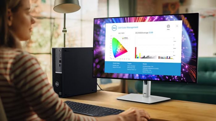 Монітор DELL 27" U2724DE HDMI, DP, USB-C, RJ-45, Audio, IPS, 2560x1440, 120Hz, sRGB 100%, Pivot