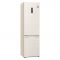 Холодильник LG з нижн. мороз., 203x60х68, холод.відд.-277л, мороз.відд.-107л, 2дв., А++, NF, інв., диспл зовн., зона св-ті, Metal Fresh, бежевий