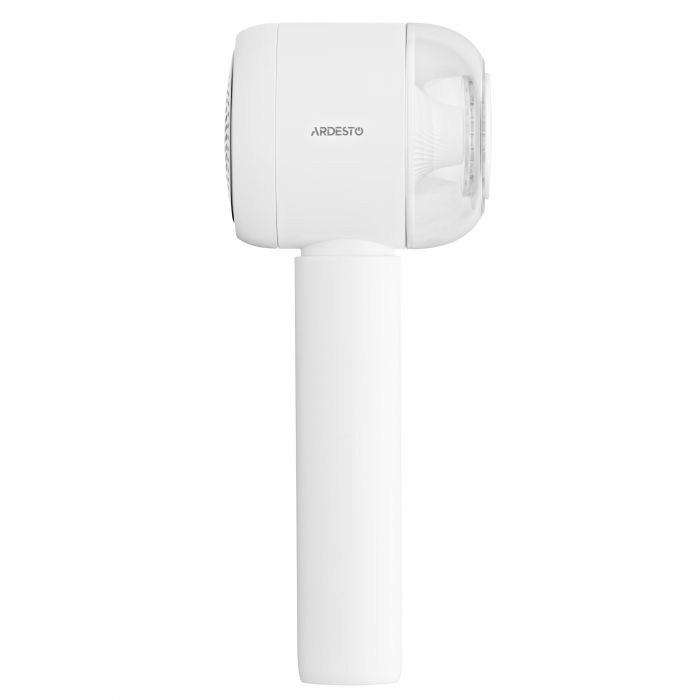 Машинка для видалення катишків Ardesto, 8500 обертів на хв, велика площа лез, 90 хв. роботи на одному заряді, USB-C > USB-A, білий