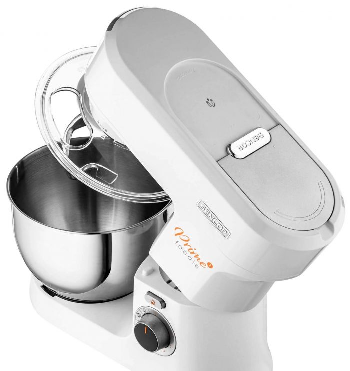 Кухонна машина Sencor 1000Вт, чаша-метал, корпус-пластик, насадок-12, білий