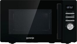 Мікрохвильова піч Gorenje, 23л, електр. керув., 800Вт, гриль, дисплей, чорний Мікрохвильова піч Gorenje, 23л, електр. керув., 800Вт, гриль, дисплей, чорний