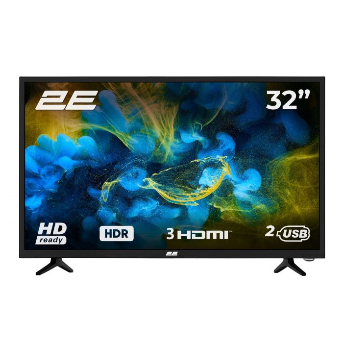 Телевізор 32" 2E LED HD 60Hz Black