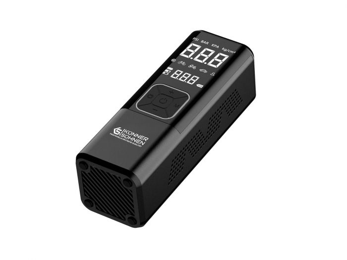 Компресор автомобільний акумуляторний Konner&Sohnen KS P20, 120Вт, 6000мАг, 150psi, 23л/хв, 0.9кг