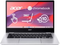 Ноутбук Acer Chromebook Spin CP314-1HN 14" FHD IPS, Intel C N4500, 8GB, F128GB, UMA, ChromeOS, сріблястий Ноутбук Acer Chromebook Spin CP314-1HN 14" FHD IPS, Intel C N4500, 8GB, F128GB, UMA, ChromeOS, сріблястий